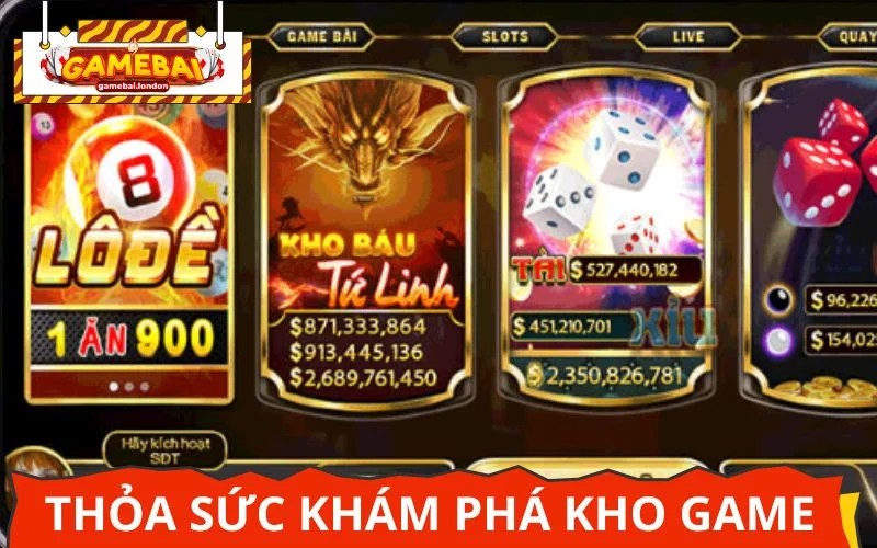 Trải nghiệm vô số các game nhờ phần quà từ hệ thống