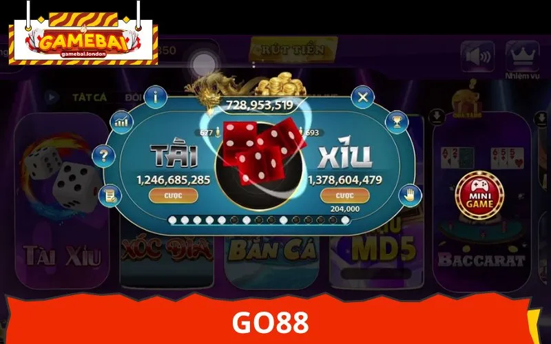 Go88 là cổng game cá cược Sicbo uy tín và lâu đời